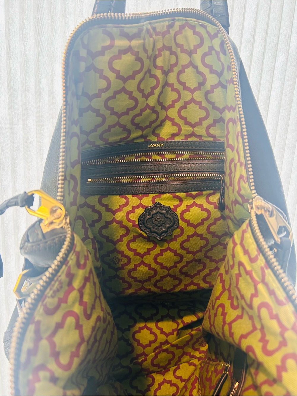 orYANY Black Pebbled Leather Braided-Detail Tote - Picture 8 of 11